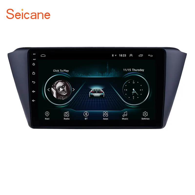 Seicane автомобильный 9 &quotAndroid8.1 gps навигация Авто Радио Блок плеер для Skoda новый Fabia