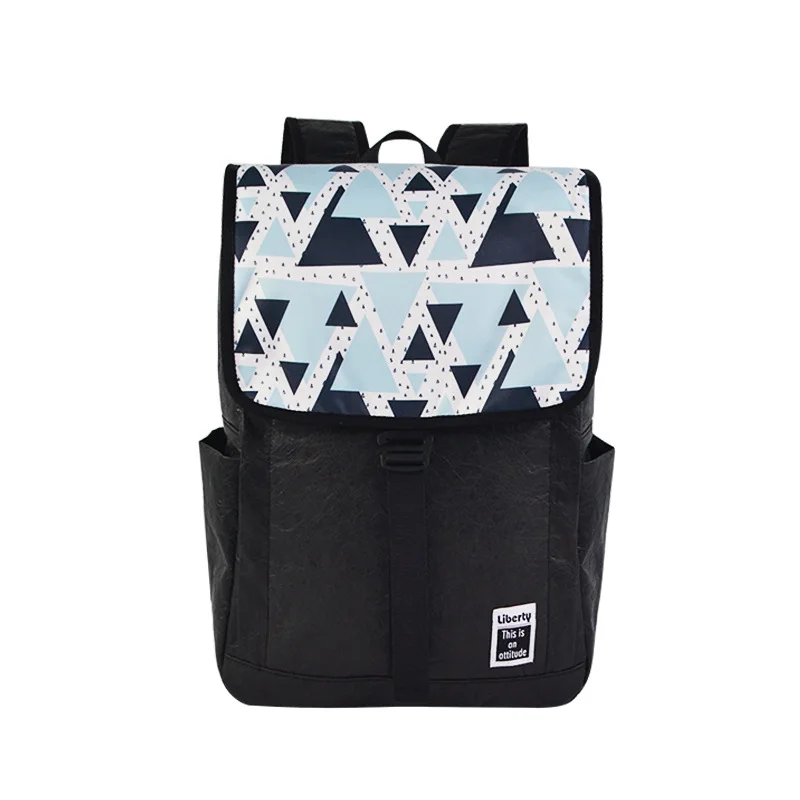 

Creative New Style DuPont Paper Backpack Bag Environmentally Friendly European Standard Backpack Customizable Logo Printed Words