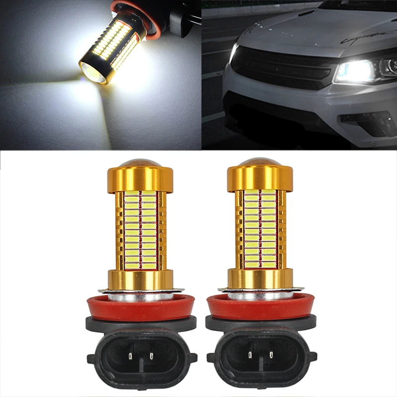 2 шт. Автомобильные светодиодные противотуманные фары 4014 106LED light 106smd высокая