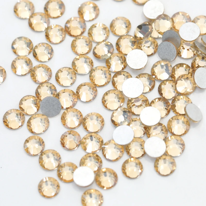 Golden-Oleeya Shadow-Non-hot-fix-Nail-Rhinestones (2)