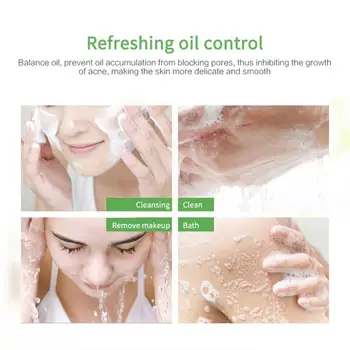 

Tea Tree Essential Oil Soap 100g, Deep Cleansing, Mites, Handmade Oil Control Essential and Acne, Oil Soap Y8K1