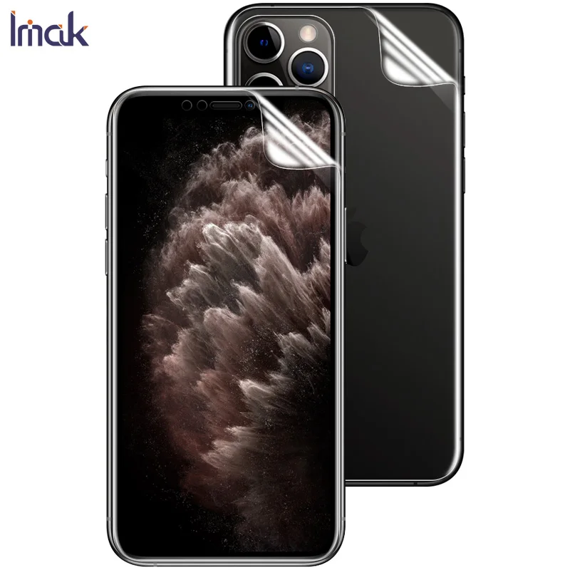 Для Apple iPhone 11 Pro Max защитная пленка IMAK Hydrogel III для передней и задней панели 0,15 мм TPU пленка для iPhone 11 iPhone11 Pro не стекло