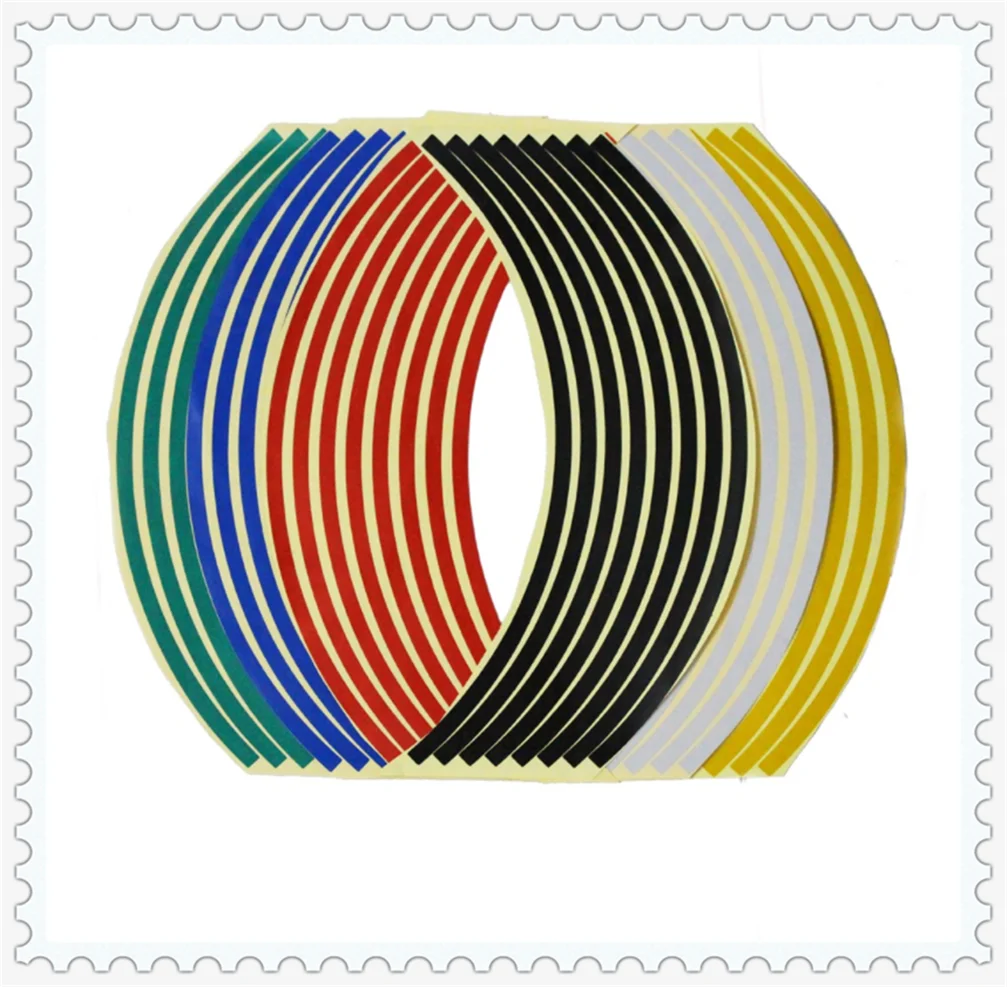 17" / 18" rim strip wheel motorcycle accessories sticker Universal for Kawasaki Z750R ZX10R ZX6R 636 H2 H2R ZZR ZX1400 S ZX10R
