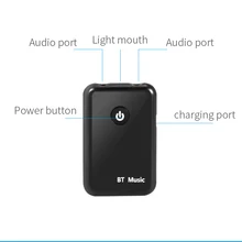 Elistooop 2 в 1 беспроводной Bluetooth передатчик приемник стерео аудио музыкальный адаптер для ПК автомобиля