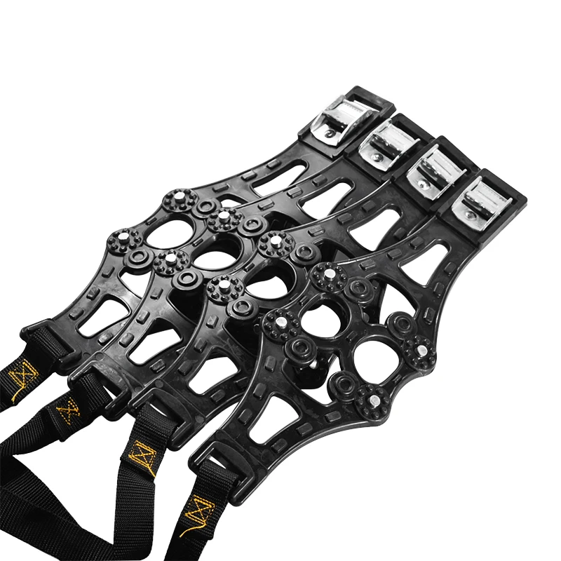 4pcs/set 8pcs/set Car Tyre Winter Roadway Safety Tire Snow Adjustable Anti-skid Safety TPU Chains Double Snap Skid Wheel Parts