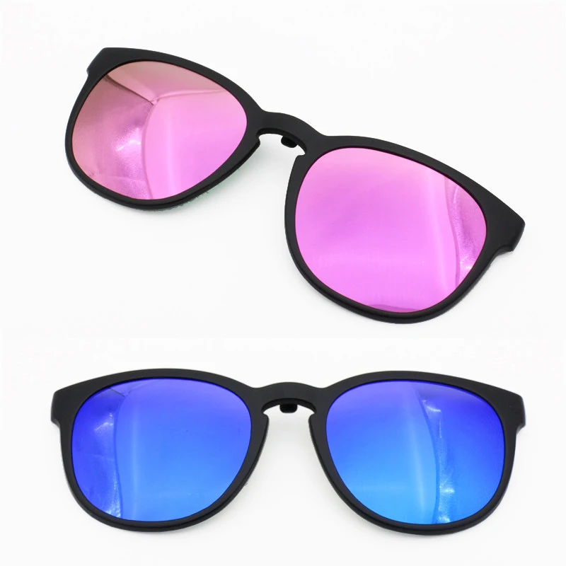 

Model No TJ008 single clipping TAC polarized retro sunglasses lenses for myopia hyperopia eyeglasses extra clip on sunlens