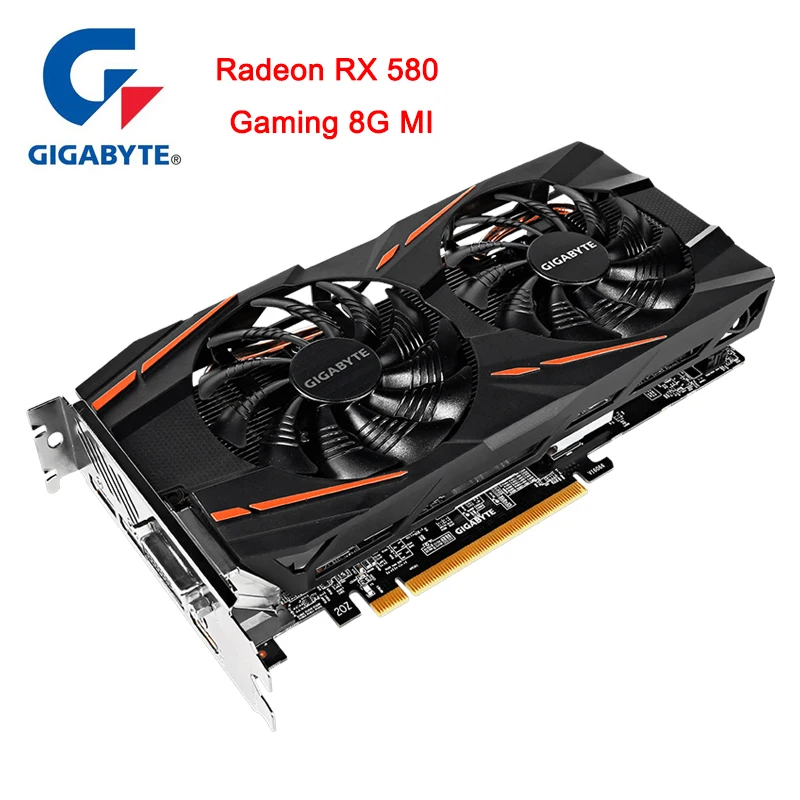Видеокарта Gigabyte Radeon RX 580 Ga mi ng 8G на базе интуитивно понятной видеокарты AORUS 256 Bit 8 GB