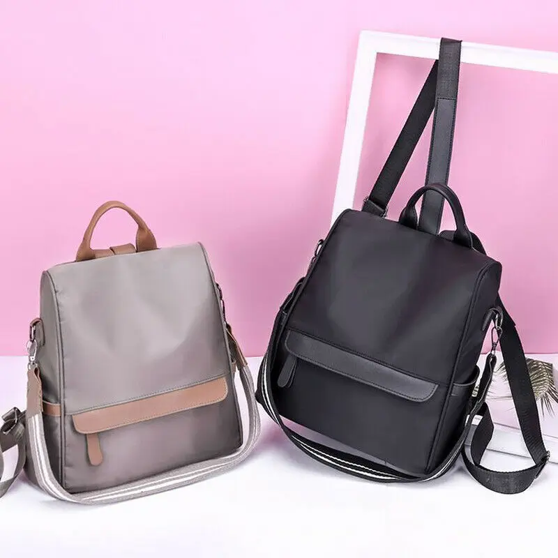 

Women Backpack Anti-theft Zipper Oxford School Travel Backpack Waterproof Satchel Shoulder Bag Female Schoolbag for Teenage Girl