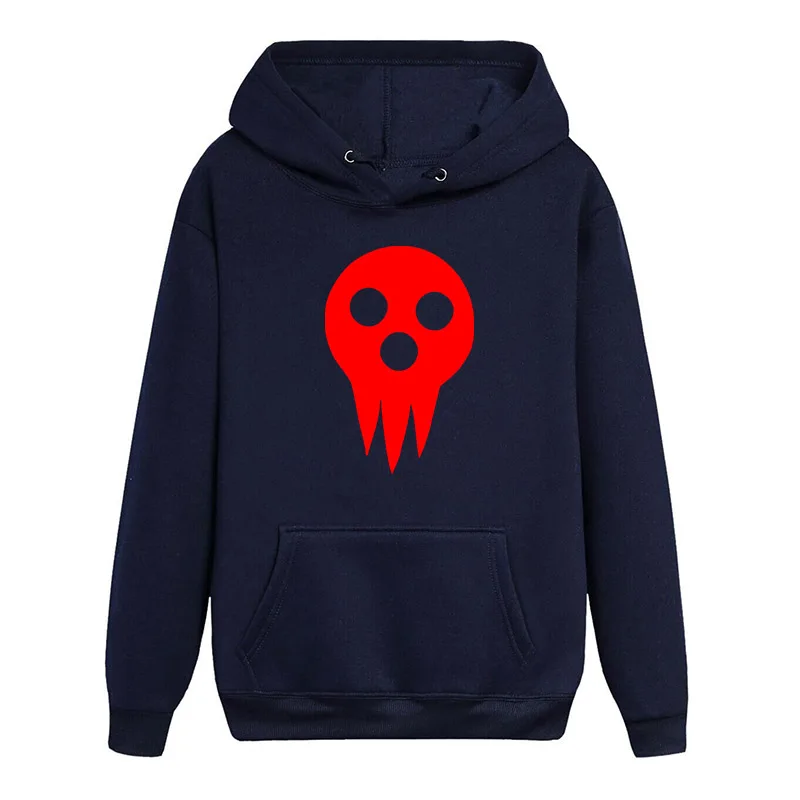 Из мультфильма, популярная яркая детская одежда с рисунком персонажей Soul Eater одежда с длинным рукавом со светящимся кофта с капюшоном на тему смерти Повседневное пот СВОБОДНЫЙ Модный популярный пуловер с капюшоном топы