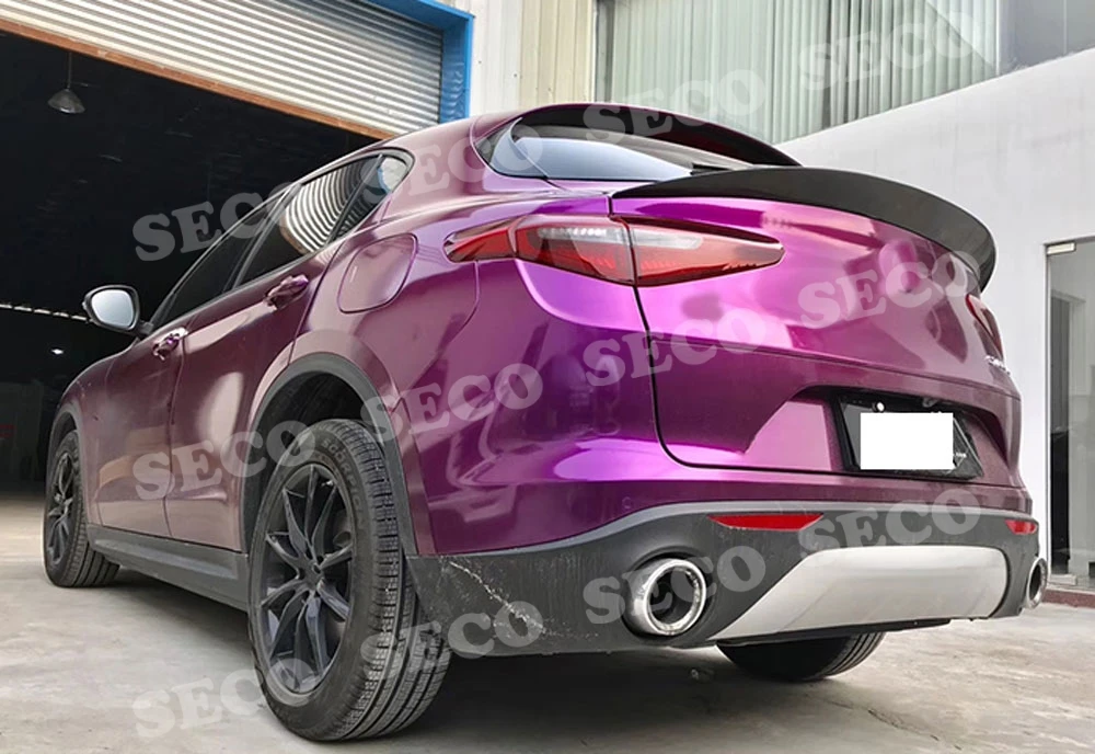 Для Alfa Romeo Stelvio спойлер сзади Средний спойлер FRP из углеродного волокна багажнике утка крылья стайлинга автомобилей