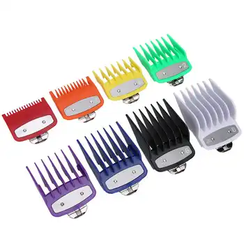 

8Pcs Colorful Professional Hair Clipper Combs Guides Replacement Hair Guards Combs Set Fits for Most All Full Size Hair