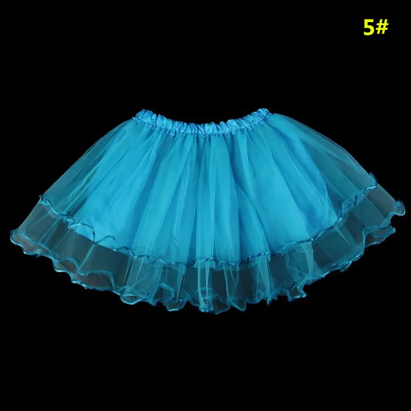 Детская юбка-пачка для девочек, фатиновая юбка для балета, для сцены, детская одежда для танцевальной вечеринки, платье на Хэллоуин, Рождество - Цвет: 5