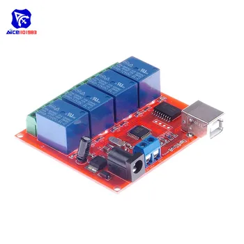 

diymore 4 Channel DC 12V Computer USB Control Switch Drive ULN2803 Chips Relay Module PC Intelligent Controller for Arduino