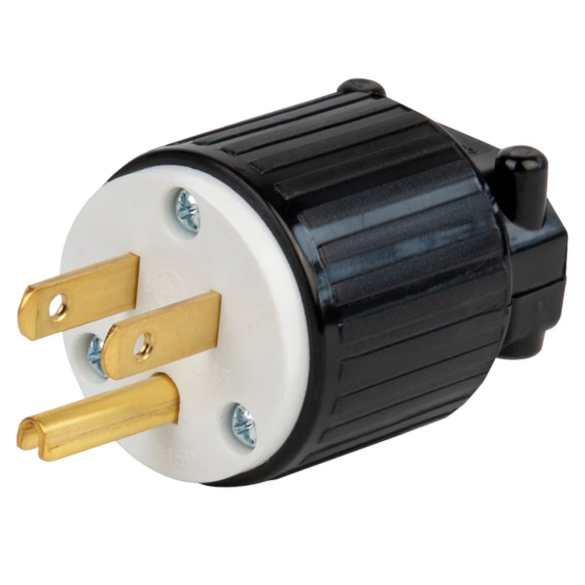 15A NEMA L5-15P L5-15R US Assembled Wired Industry Plug Male Female Extension Power Cable Connector Rewirable Socket Type B power strip plug adapter electrical socket power socket