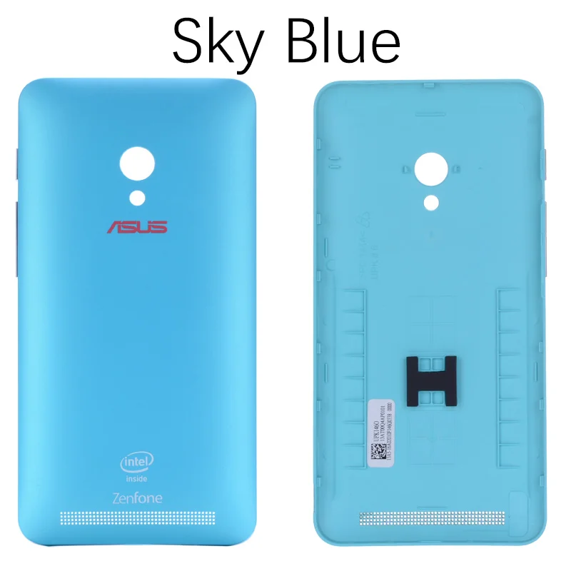 Оригинальная задняя крышка Корпус для ASUS Zenfone 4,5 A450CG задняя крышка Батарея двери с кнопка регулировки громкости A450CG Запчасти для авто - Цвет: Blue