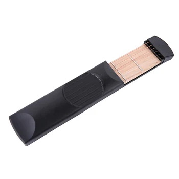 

Pratical Musical Instrument Portable Pockets Acoustic Guitar Practice Tool Gadget 6 String 4 Fret Model For Beginners drop ship