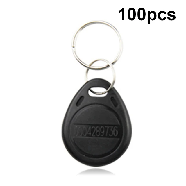 10/100pcs RFID Tag 125Khz Key Copy Rewritable Writable Rewrite RFID  Keyfobs Tag Ring Card Proximity Token Duplicate 9 Colors N 100pcs