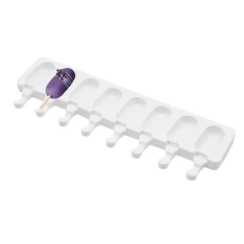 

8 Grids Silicone Ice Cream Mold Ice Cube Tray Dessert Mold Popsicle Barrel DIY Children Pop Lolly Chocolate Candy Making Freezer