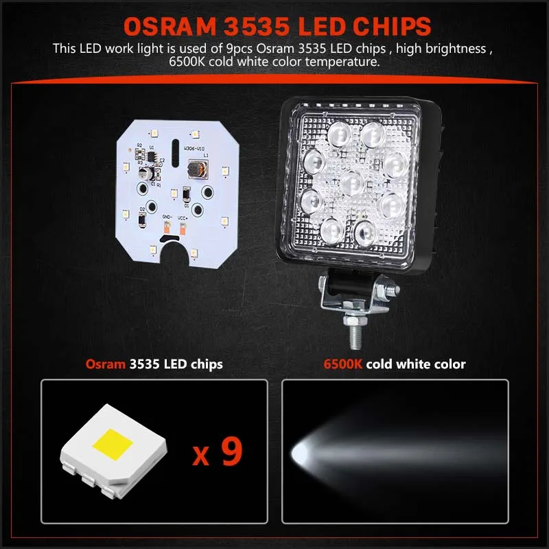 4 inch 27W Led work light (1)
