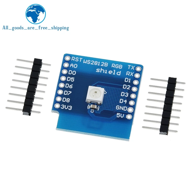 

TZT WS2812B RGB SHIELD for WeMos D1 mini