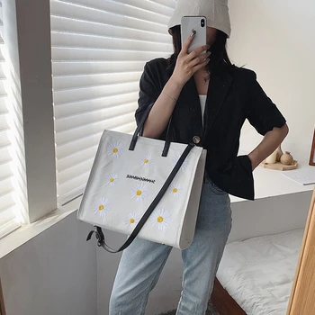 

Korean Canvas Shoulder Bag Big Crossbody Bags for Women Messenger Canvas Bag Eco Reusable Foldable Female Handbags