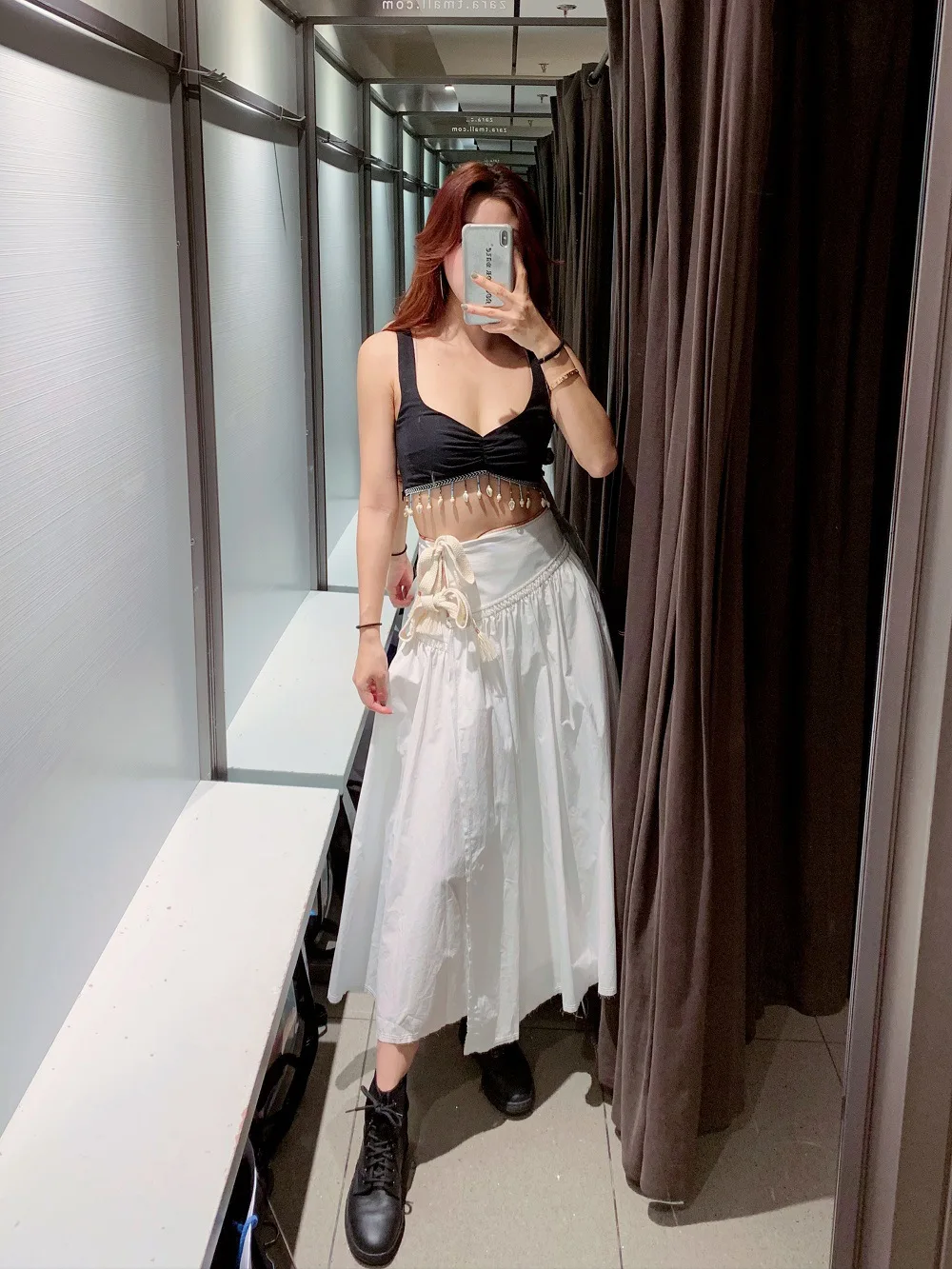 

Fairy Skirt Lace-up 2019 Spring And Summer WOMEN'S Dress New Style Artistic High-waisted Versitile Fashion Loose-Fit Sarong Skir