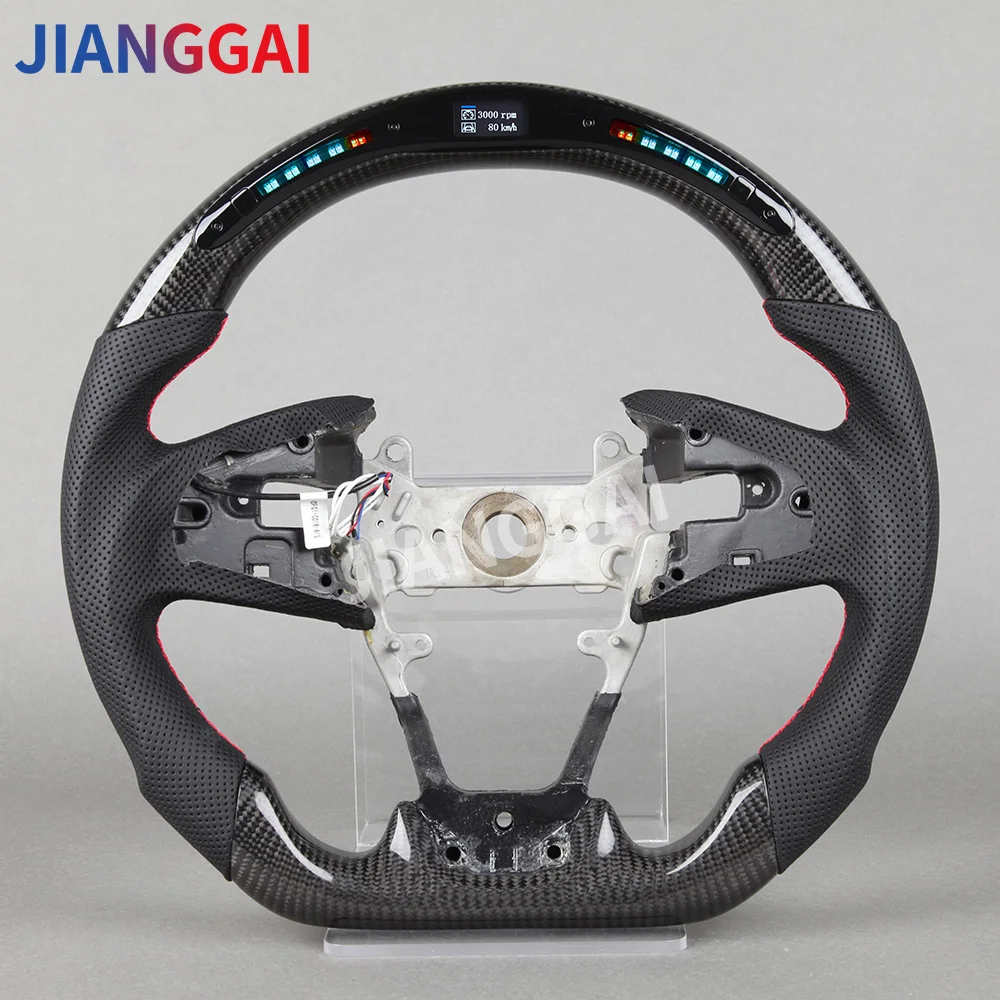 

Steering Wheel Suitable For Honda Tenth Generation Civic Car High Quality LED Carbon Fiber Steering