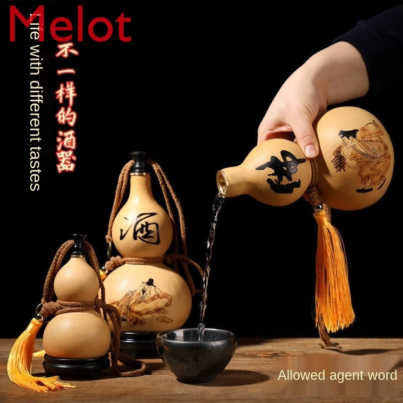 Wine Gourd Wine Water Large One Jin Natural Kettle Ancient Style Decoraive Hangings