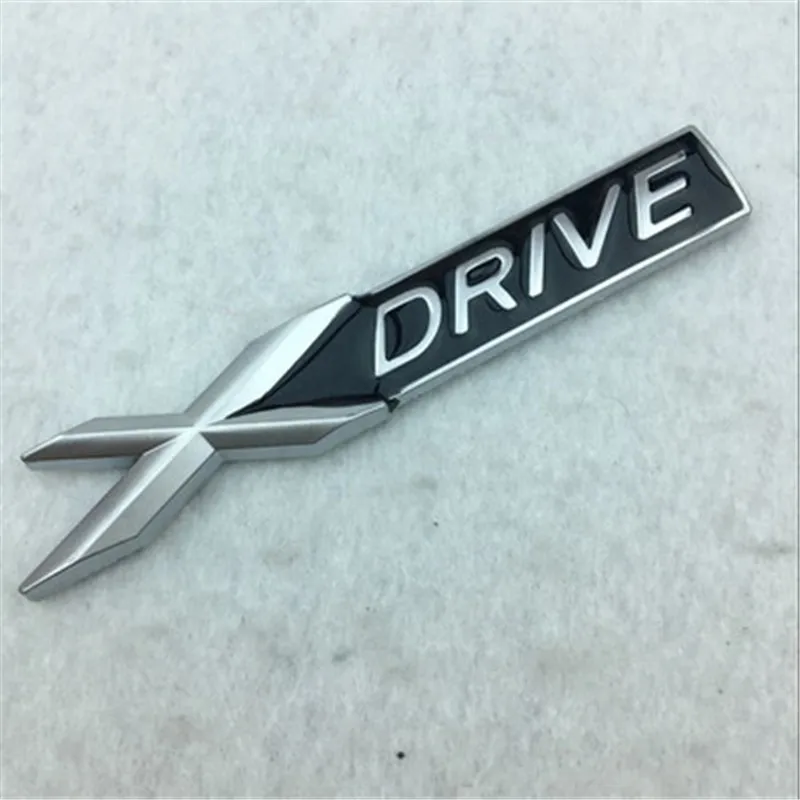 2 шт. 9,5 см* 1,5 см металлическая, для машины X DRIVE E DRIVE S DRIVE Эмблема для задней задний значок автомобиля стикер кузова боковые логотипы