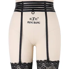 Черный корпус Harneess бондаж чулки ремешках ног Для Женщин Пастель Готический организм клетка Панк рейв ремни для сексуального нижнего белья