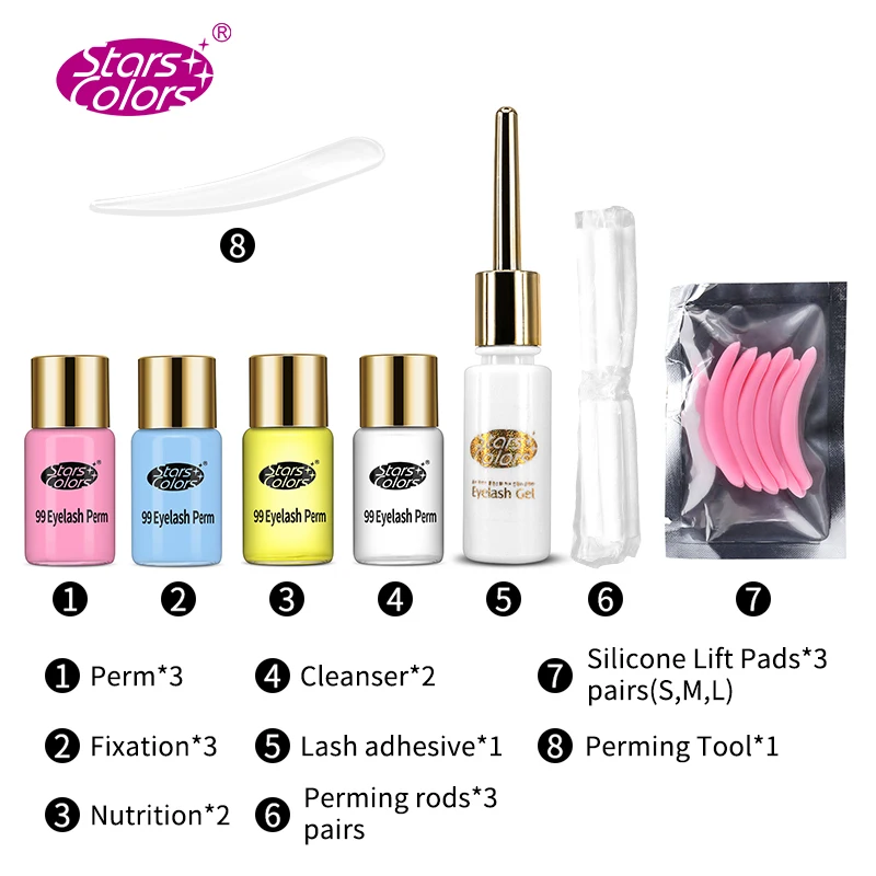  Eyelash Perm Kit for Eyelashes Perming Curing Up To Eye Lash Perment Kit Set Beauty Lash Lift Tools