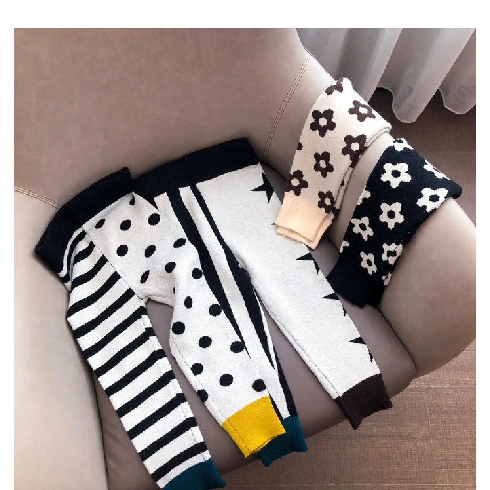 Детские штаны осенние детские колготки в стиле пэчворк для новорожденных с