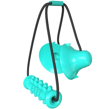 

LIXF Dog Molar Toy Multifunction Pet Chew Toys Double Suction Cup Dog Pull Ball for Dogs Cleaning Tooth Food Dispenser
