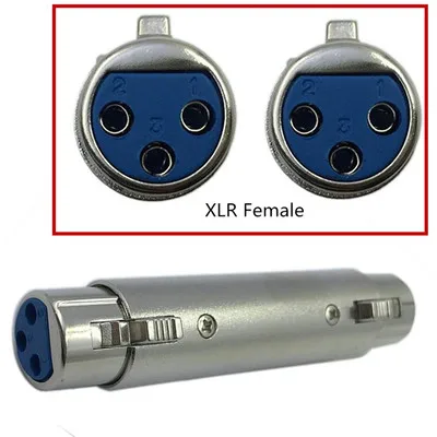 

XLR 3 Pin Female to 3 Pin Female Microphone Line Adapter free shipping