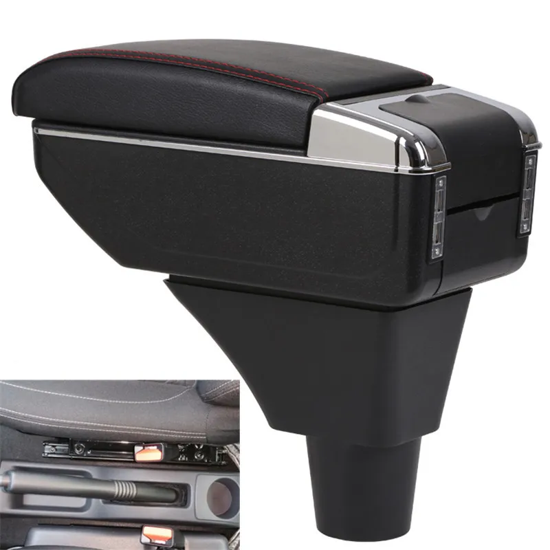 For Renault Logan armrest box central Store content Storage with cup holder ashtray USB interface 2017 | Автомобили и мотоциклы
