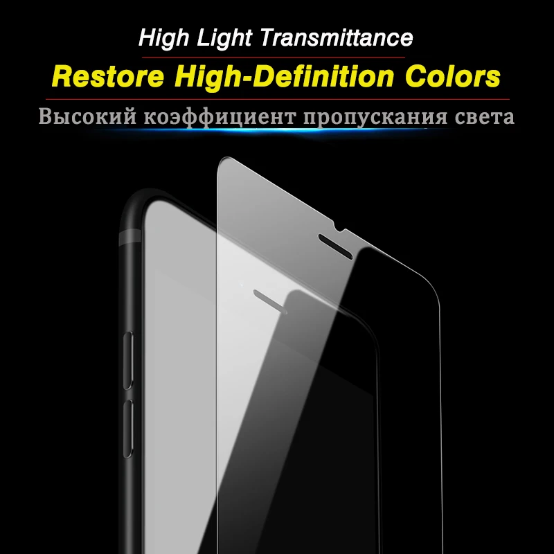 Защитное стекло 9H для iPhone 11 Pro Max XS X защита экрана из закаленного стекла 8 Plus 7 SE 2020 XR