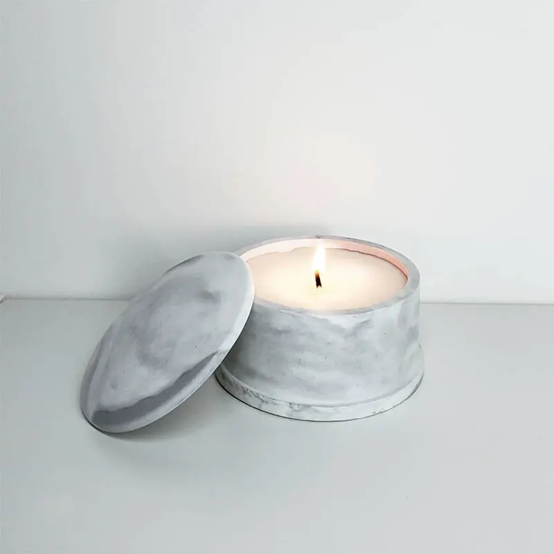 Candle Vessel Molds Concrete Cement Molds For Candle Container Cement