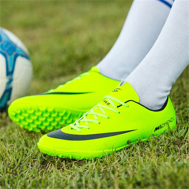 Men Soccer Shoes Professional Turf Low Top Outdoor Sports Footbal Training Adult Kids Artificial Grass Sneakers futsal