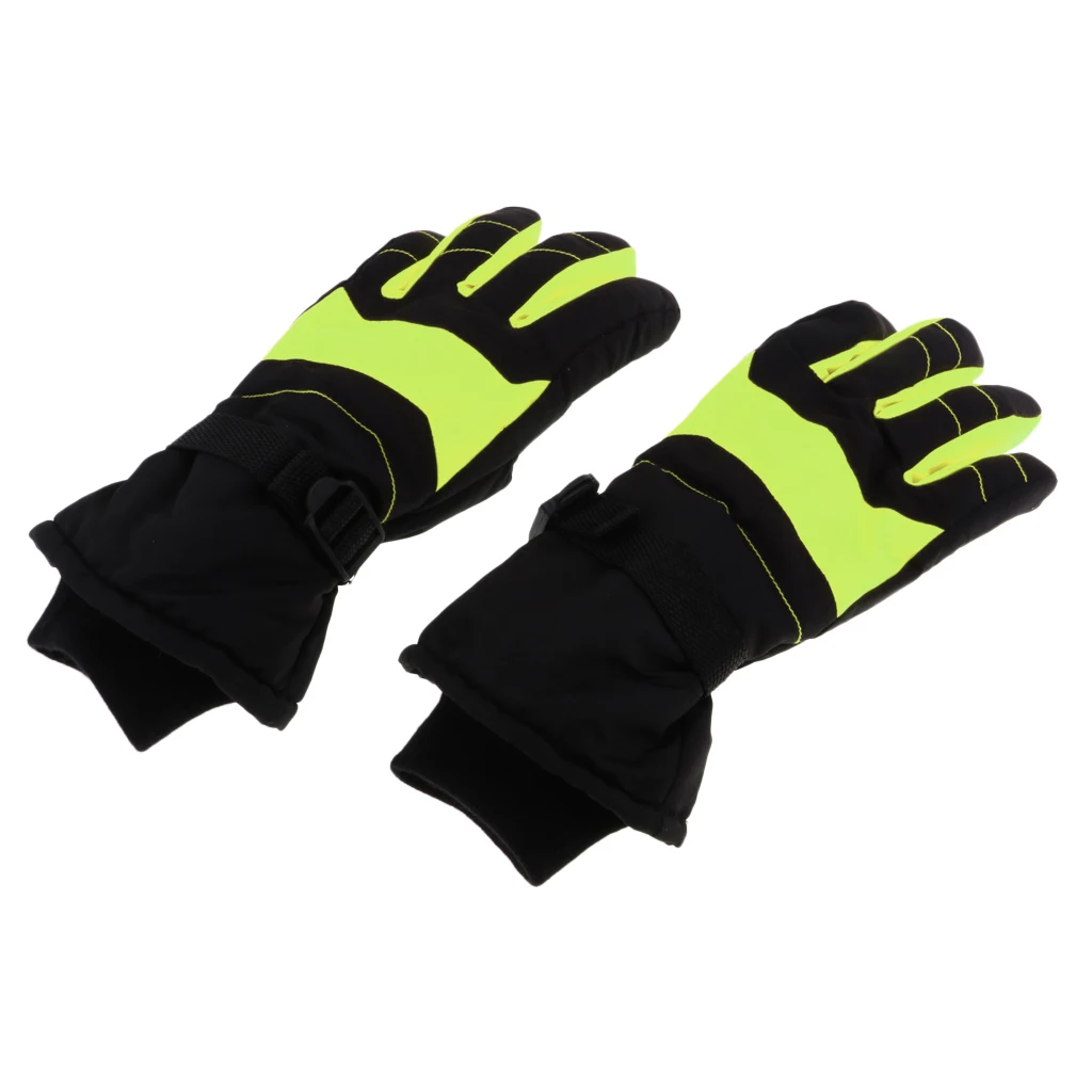 Adult Kids Waterproof Ski Gloves Winter Warm Snowboard Snowmobile Cold Weather Gloves for Children Boys Girls Mens Womens