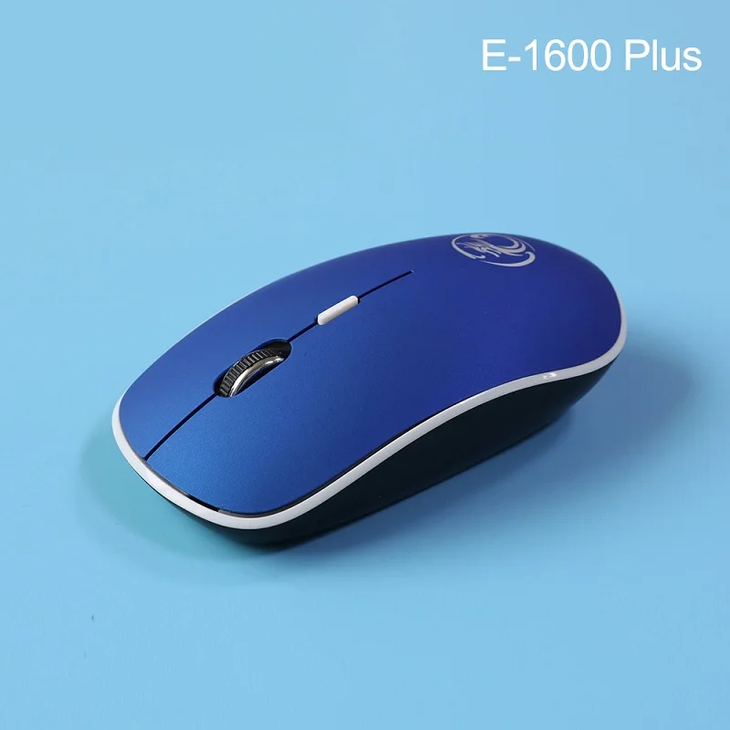 Blue Эргономичная мышь, беспроводная мышь, компьютерная мышь, ПК, USB, оптическая, 2,4 ГГц, 1600 dpi, бесшумная, Mause, мини, бесшумная мышь для ПК, ноутбука, Mac - Цвет: Blue