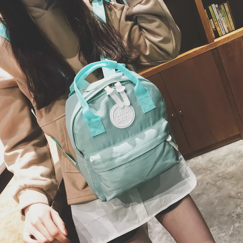 

Women's Fashion Backpack Korean-style Casual Polyester Fiber Fabric School Travel Large-capacity Backpack