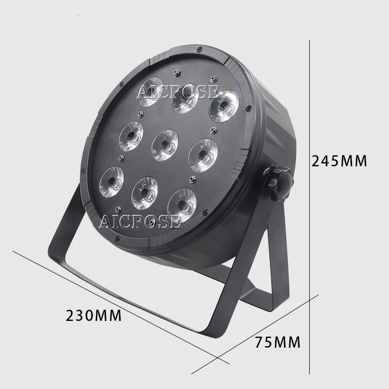 Плоский светодиодный прожектор Par 20 шт./лот 9x12 Вт 9*12 RGBW 4 в 1 PAR DMX512 контрольное