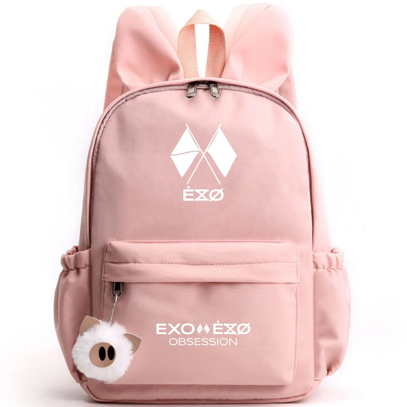 Travel Backpack Rabbit-Ears Korean Middle-School-Students EXO Shoulder-Bag Large-Capacity