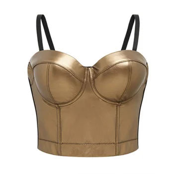 

corset gothic steampunk Sexy bustier Corsets Leather Bra Tops Gothic Push Up Bra Fashion Party Bra Club tops Slimming Underwear