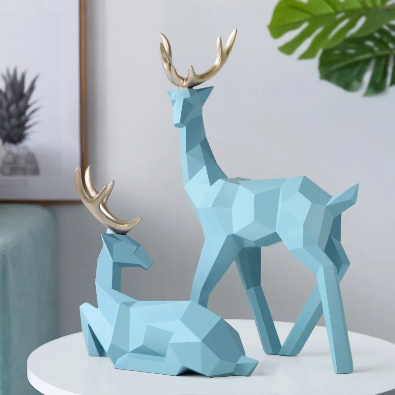 Nordic Deer Statue Resin Home Decoration Best Sculpture Modern Decor Deer Statue 