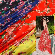 Tissus Австралийский метр Tissus шифоновое японское и корейское богемное женское платье Материал высококачественная одежда ткань