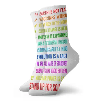 

Weve Been To The Moon!Chemtrails Arent A Thing!Climate Change Is Real!Stand Up For Science! Nuclear Power Is Safe! Classic socks