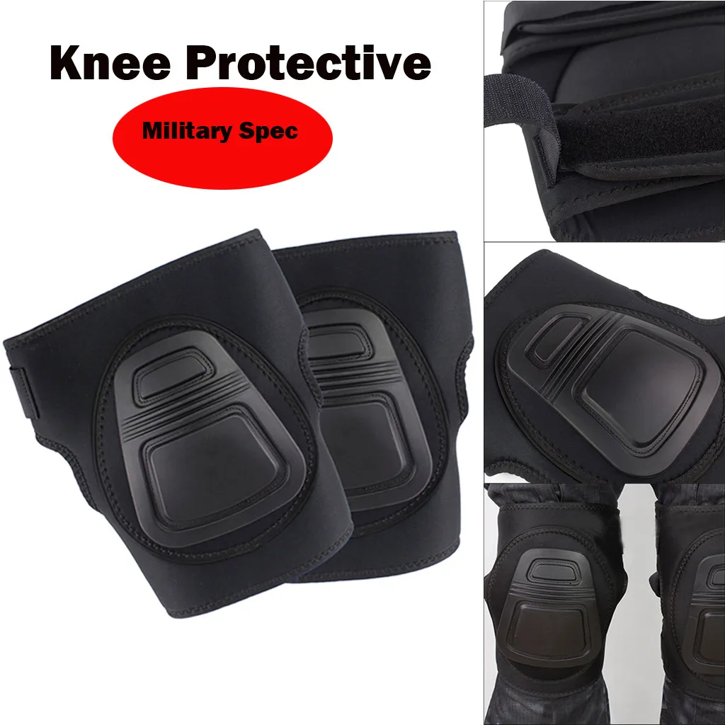 

Military Spec Adjustable Knee Protective Guard Safety Gear pads skate bicycle for Basketball Volleyball Sport