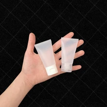 100 шт 30 мл пластиковые пустые сжимающиеся тюбики Флип Крышка Матовый сливочный рукав mildy мыть мягкие трубки косметическая упаковка контейнер