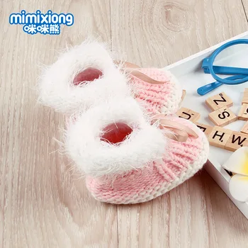 

Hot Sale Infant Boys and Girls Simple Fashion Toddler First Walker Shoes Wool Knit Floor Socks Shoes